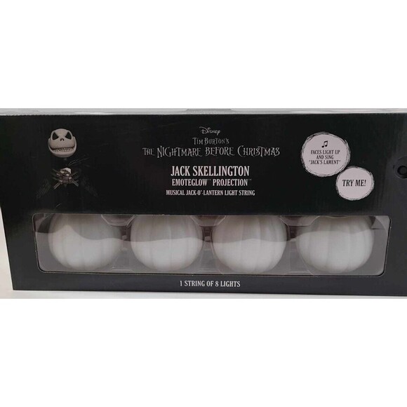 Nightmare Before Christmas Jack Skellington Halloween EMOTEGLOW Lightshow Music - Picture 2 of 4